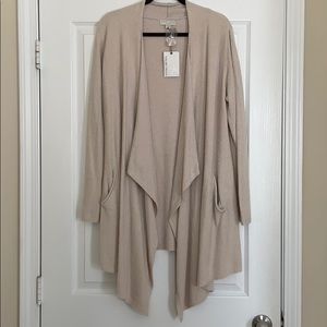 Barefoot Dreams Drape Collar Cardigan, L/XL, NWT